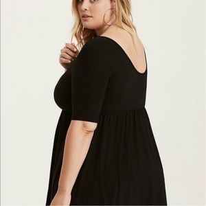 Babydoll style black top